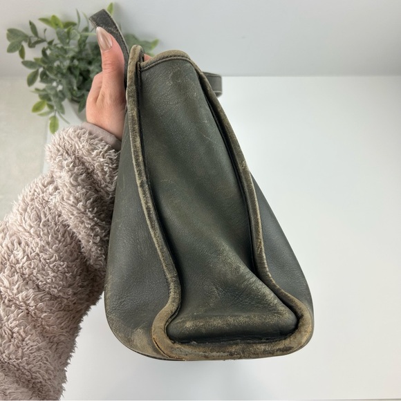 Vintage Coach Grey Leather Tote Bag Style No. 428-6813 - Picture 4 of 15